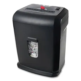 10-sheet Cross-cut Shredder With Lockout Key, 10 Manual Sheet Capacity