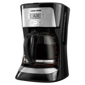 12-Cup Programmable Coffeemaker, Black