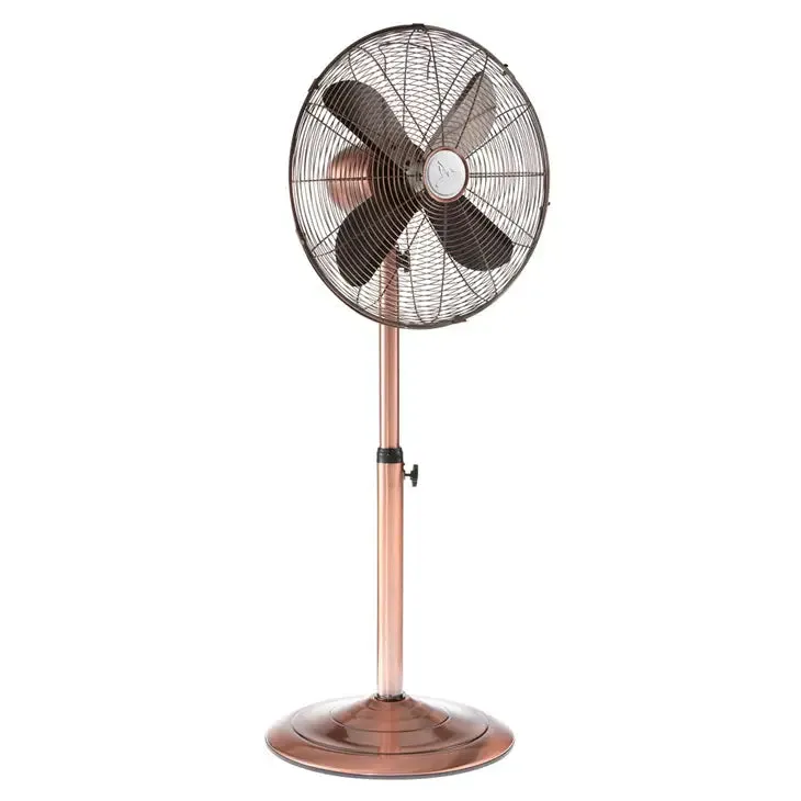 16" Standing Floor Fan - Adjustable Height - Copper