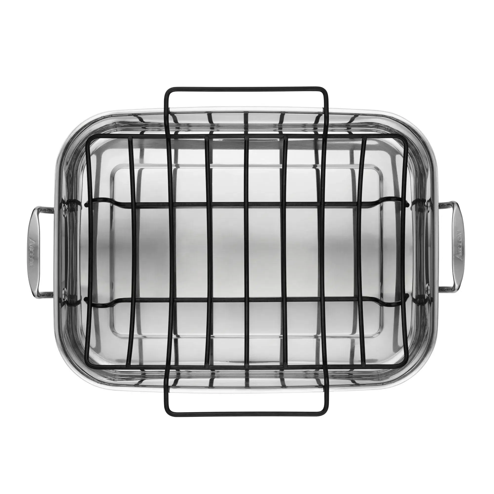 17" x 12.5" Rectangular Roaster with Nonstick Rack