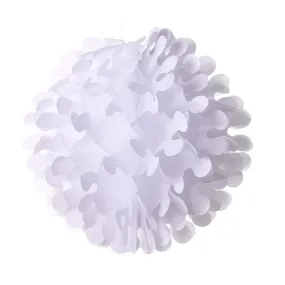 19" White Tissue Flutter Ball Oktoberfest Party Decorations