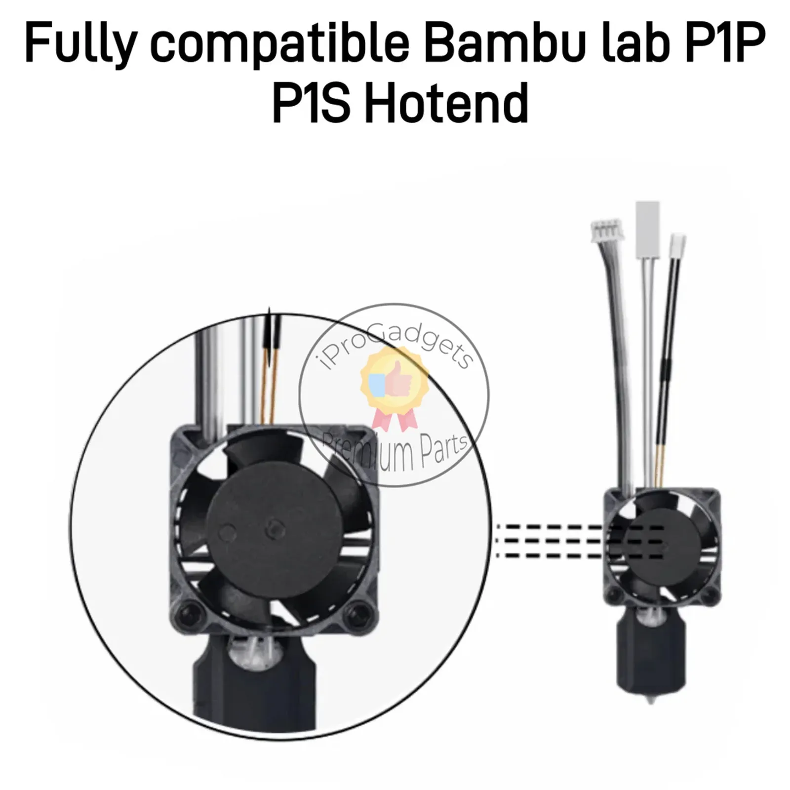 2510 Dual Ball Bearing Brushless Fan 5V Fans for Bambu P1P P1S 3D Printer Parts for Bambu Lab P1 Series Hotend Cooling Fan