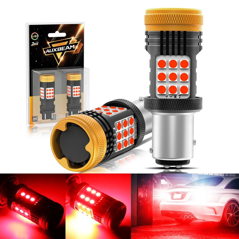 (2pcs/set) 🆕1157 BAY15D 1156 BA15S BAU15S  White Amber Red Canbus Error Free No Hyper Flash LED Turn Signal DRL Brake Light Tail Light Reversing Light Bulbs Fan Cooling