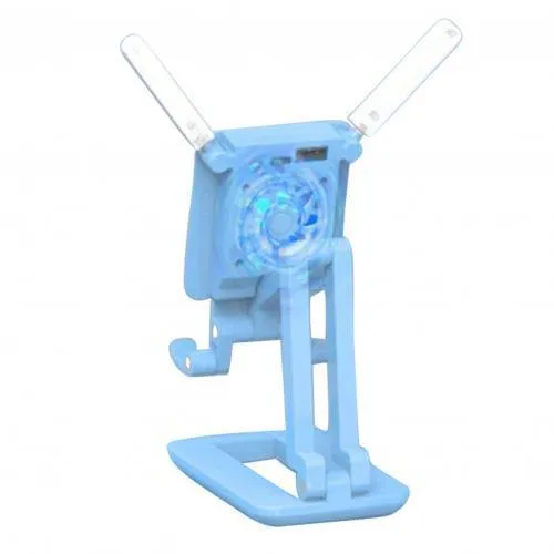 3in1 Selfie Light Adjustable Cooling Fan Phone Holder