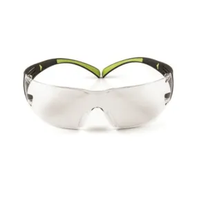 3M SF400C-WV-6 Safety Eyewear, Anti-Fog, Scratch-Resistant Lens, Neon Green/Black Frame