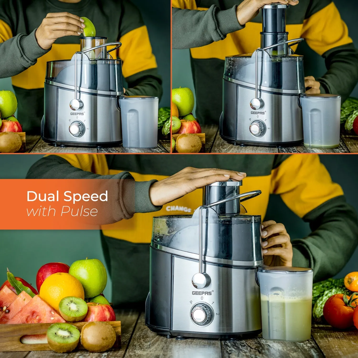 600W Juice Extractor Centrifugal Juicer