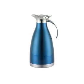 68oz/2L Vacuum Insulated Carafe 304 Stainless Steel Double-wall Vacuum Coffee Pot Insulated Cafetiere/carafe/ Jug Flask/water Pitcher/thermos/juice,tea or milk/ Coffee Thermos (Blue)