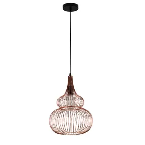 Anthea Grid Pendant Copper