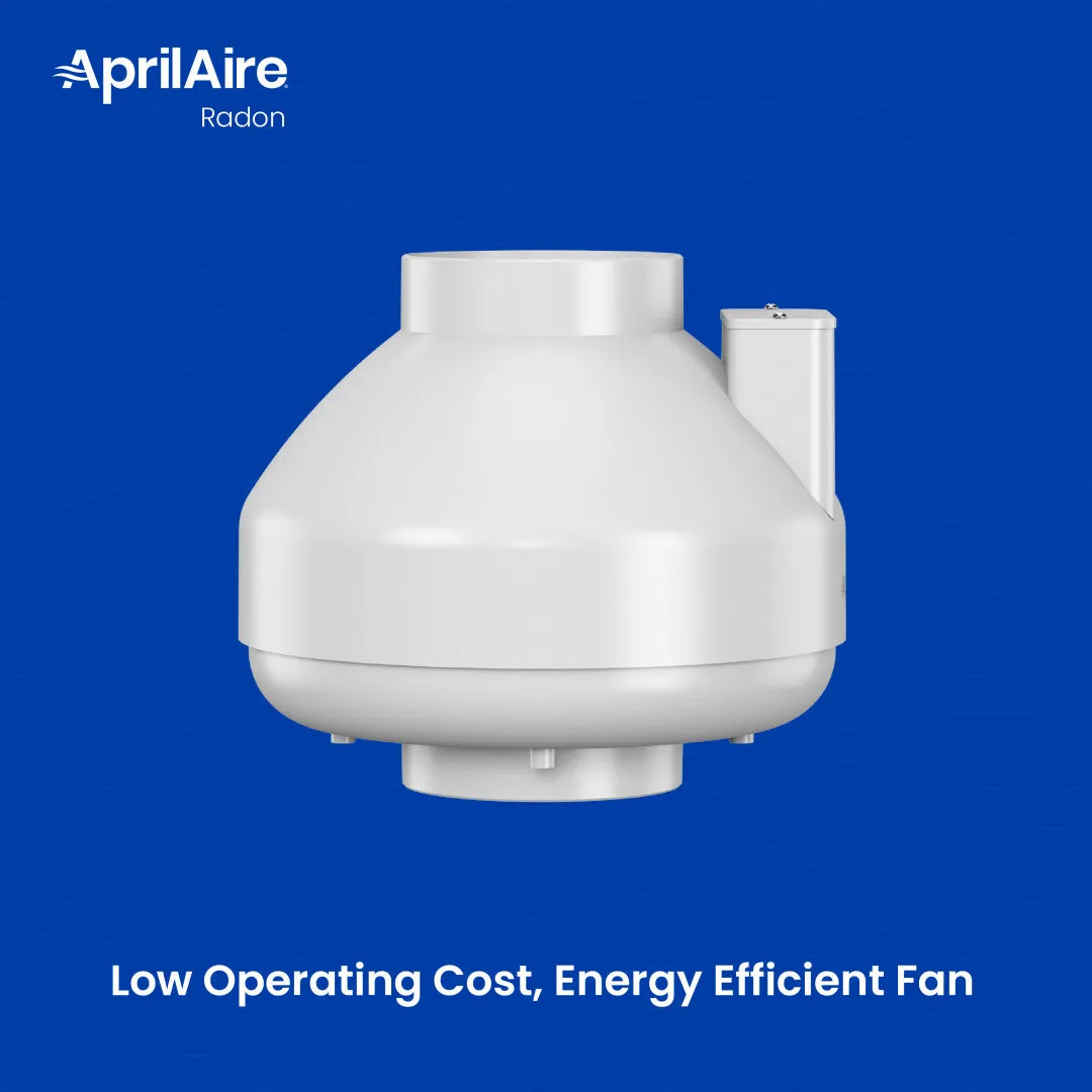 AprilAire ARN15F Radon Mitigation Fan, Basement, Crawlspace or Slab Application, Indoor/Outdoor, 1500 Square Feet