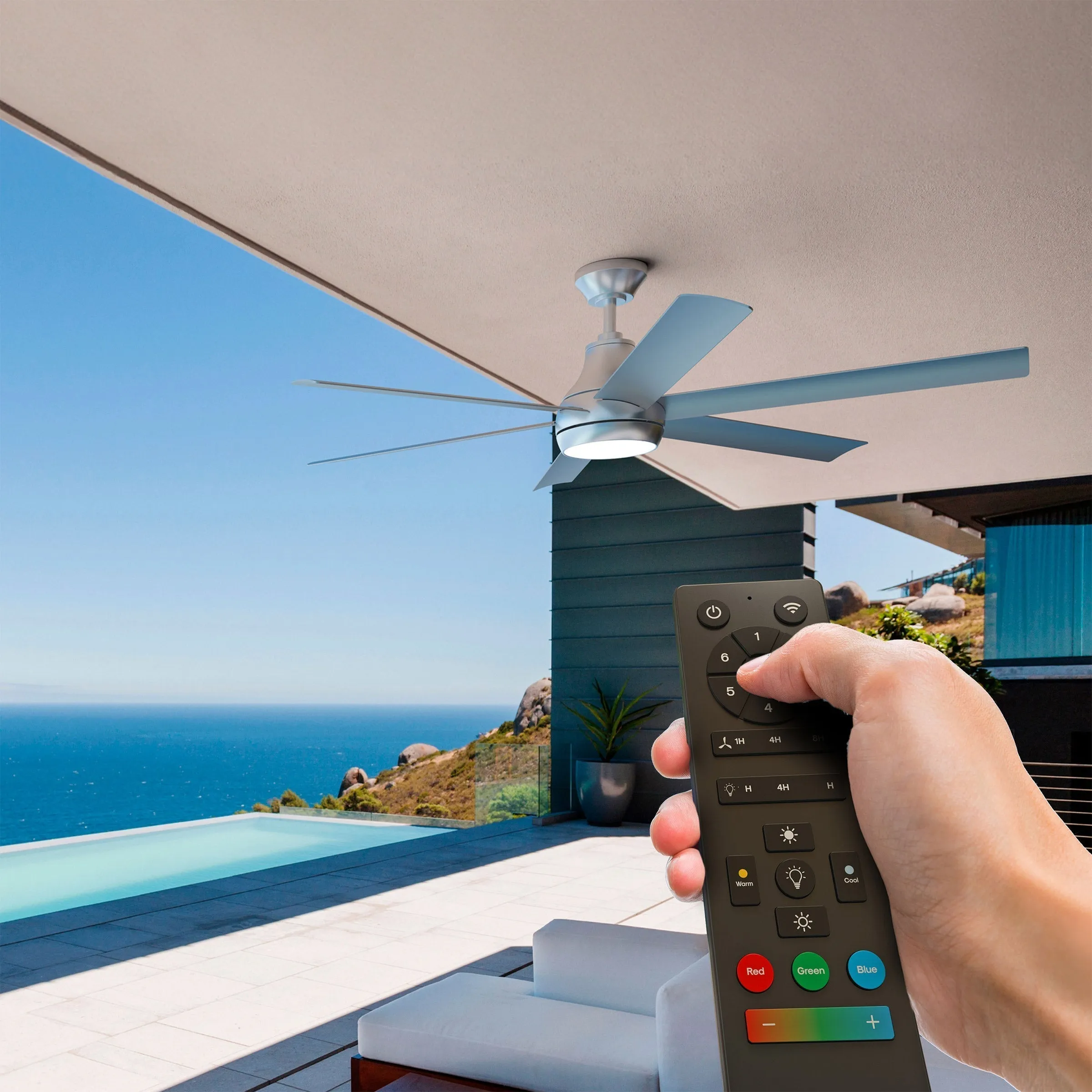 Atomi Smart WiFi LED 60” Outdoor Ceiling Fan