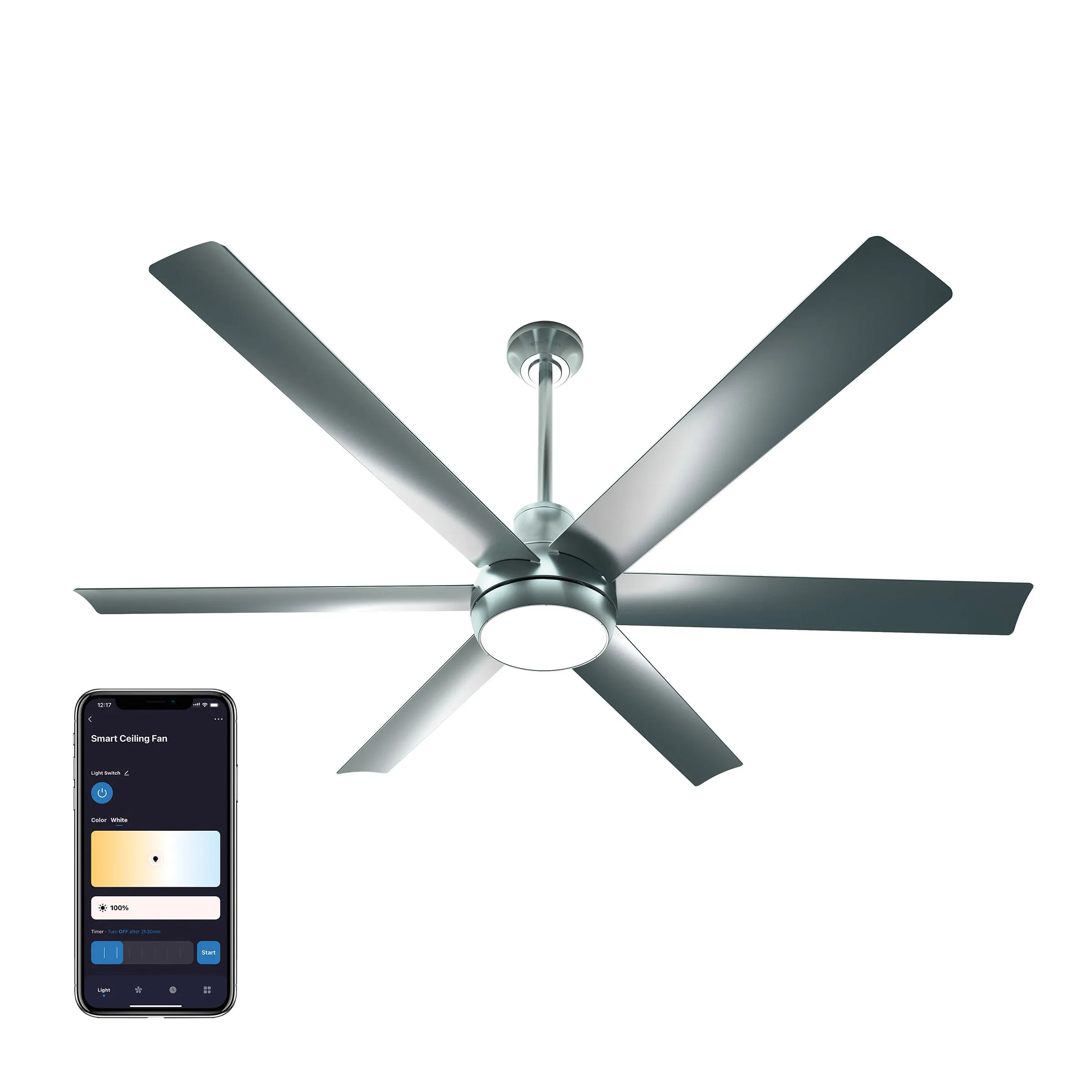 Atomi Smart WiFi LED 60” Outdoor Ceiling Fan