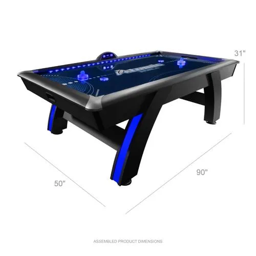 Atomic 90” Indiglo LED Light Up Arcade Air-Powered Hockey Table