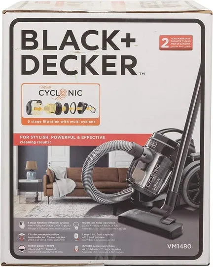 B D_Vm1480-B5_1400W Vacuum Cleaner Black