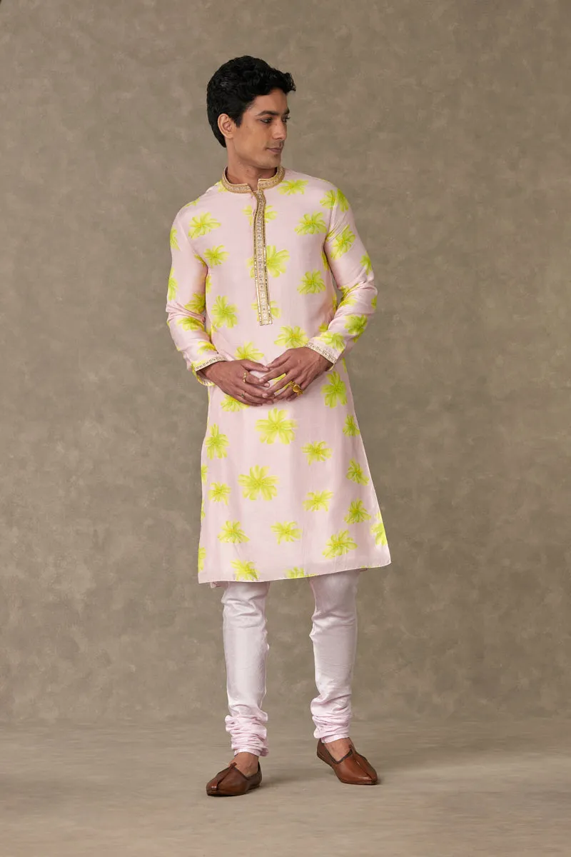 Baby Pink Parijat Kurta Set