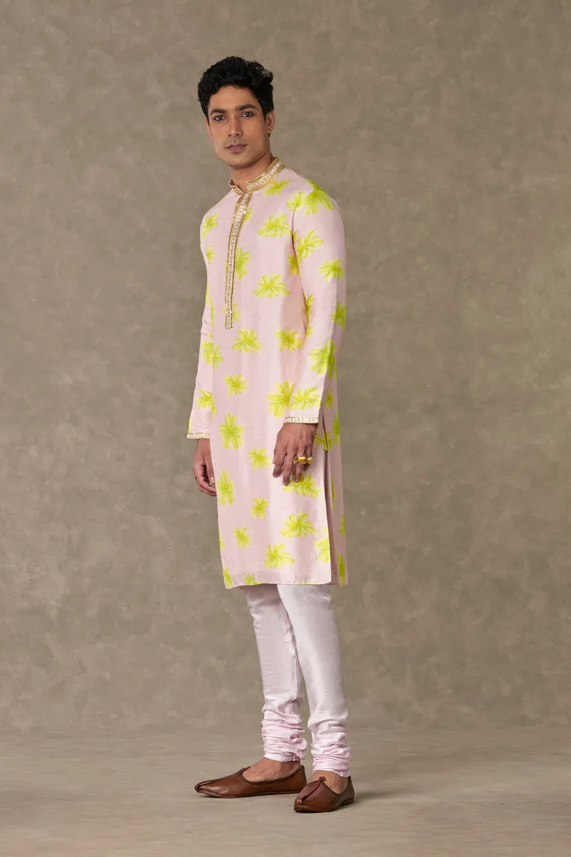 Baby Pink Parijat Kurta Set