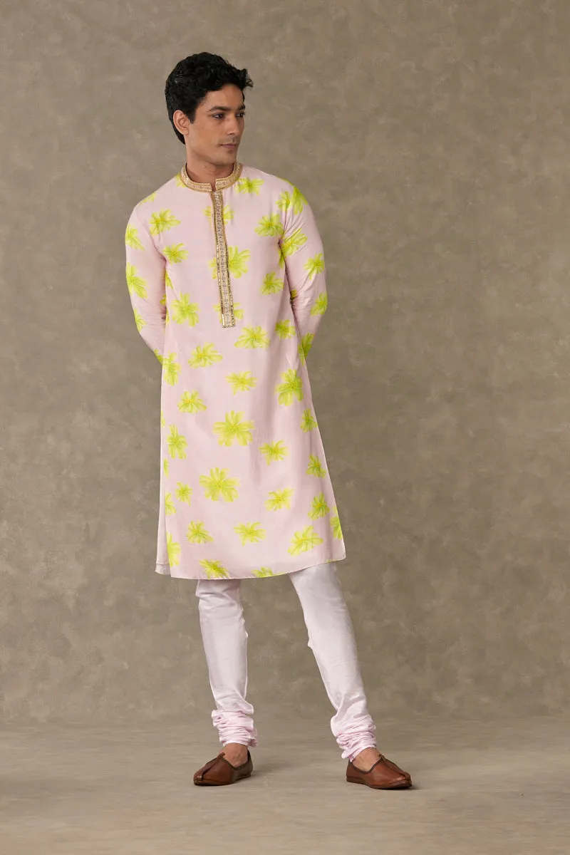 Baby Pink Parijat Kurta Set