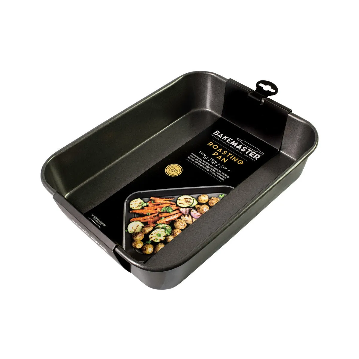 Bakemaster Deep Roasting Pan Medium 34x26x7cm