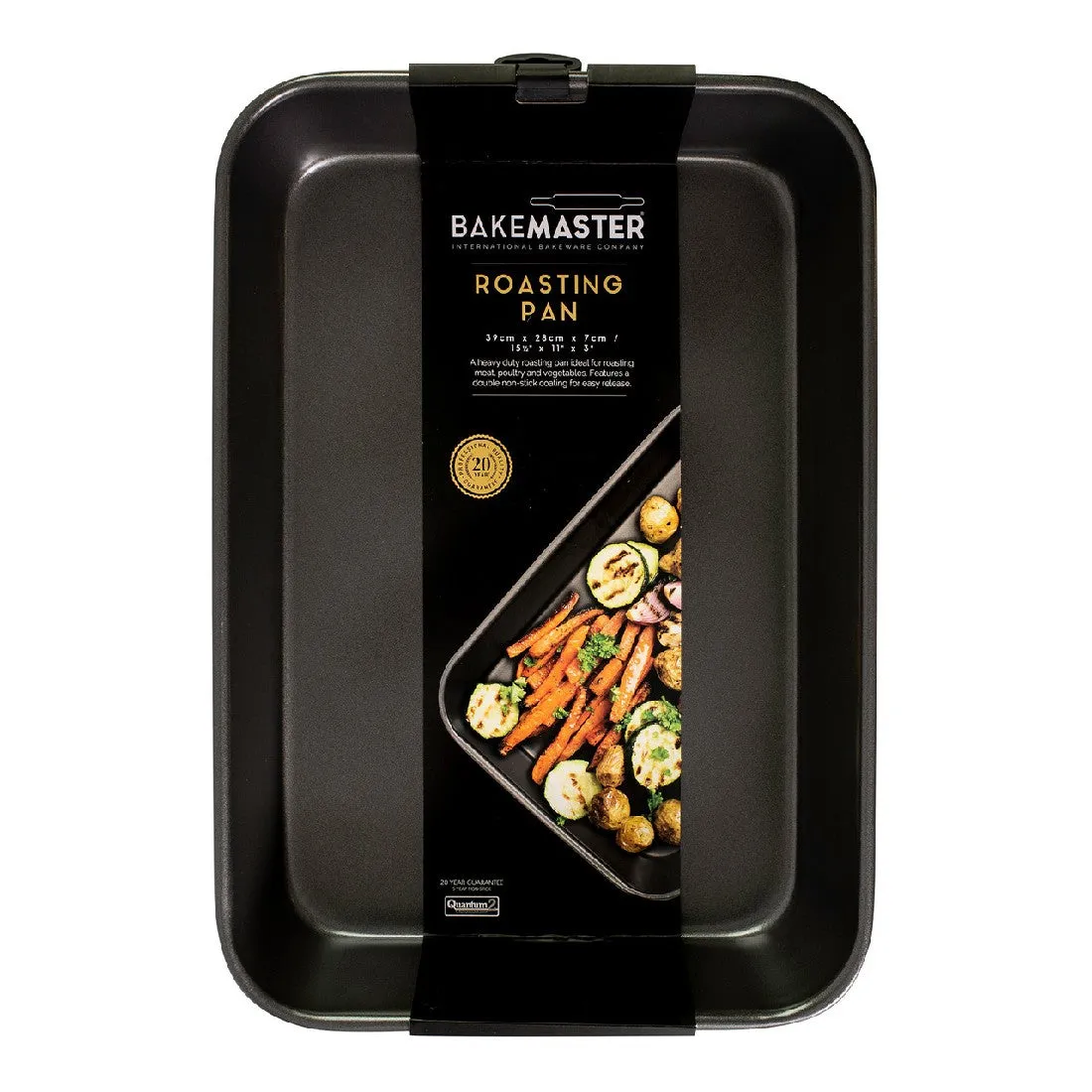 Bakemaster Large Deep Roasting Pan 39x28x7cm