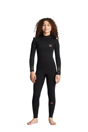 Billabong Girls 3/2mm Synergy Back Zip Steamer