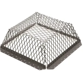 Black Galvanized Animal Control Roof Vent Screen