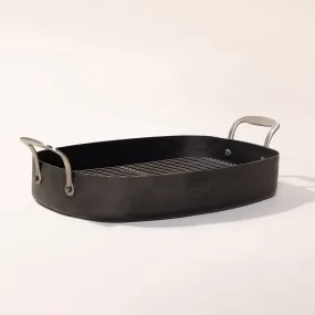 Blue Carbon Steel Roasting Pan