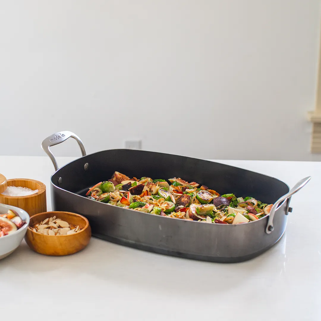 Blue Carbon Steel Roasting Pan