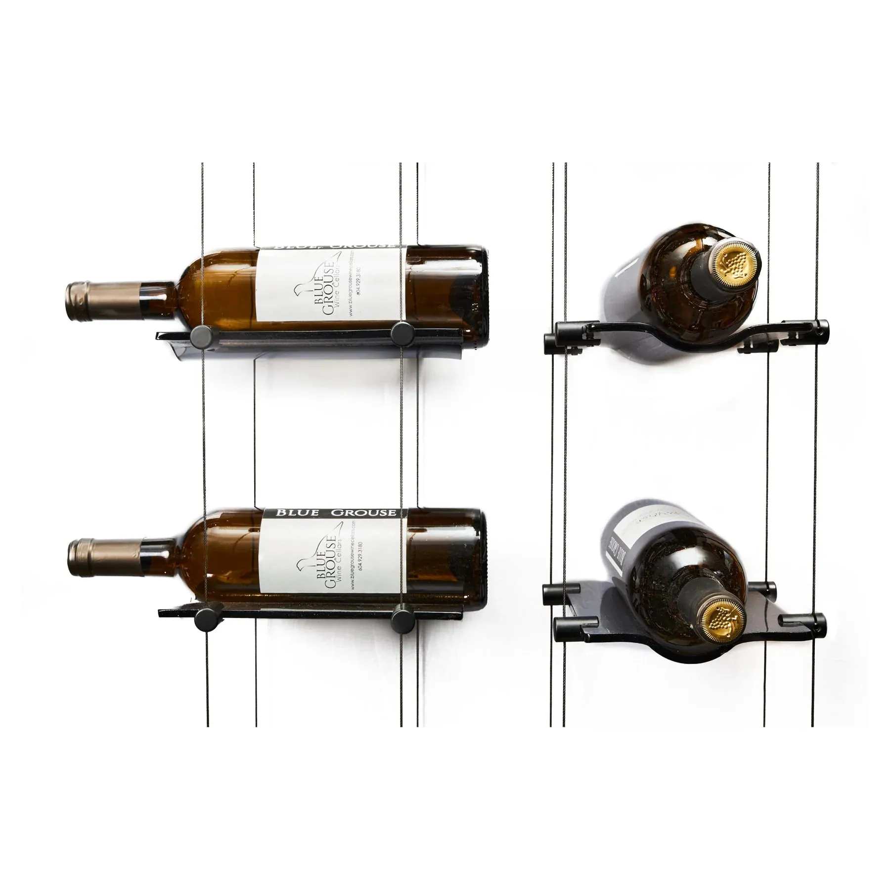 Blue Grouse 12 Bottle Float Cable Wine Racking Display Kit