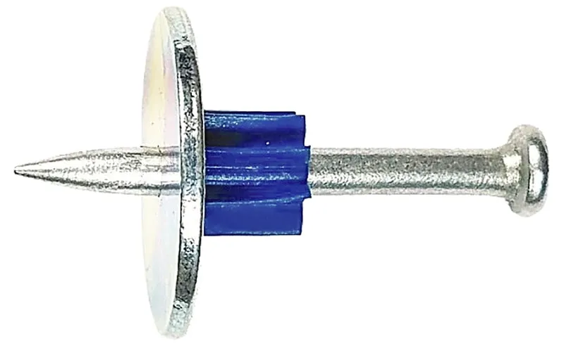 Blue Point Fasteners PDW25-38F10 Drive Pin with Metal Round Washer, 0.14 in Dia Shank, 1-1/2 in L :BX100: QUANTITY: 1