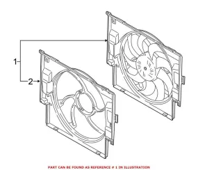 BMW Engine Cooling Fan Assembly 17428641963