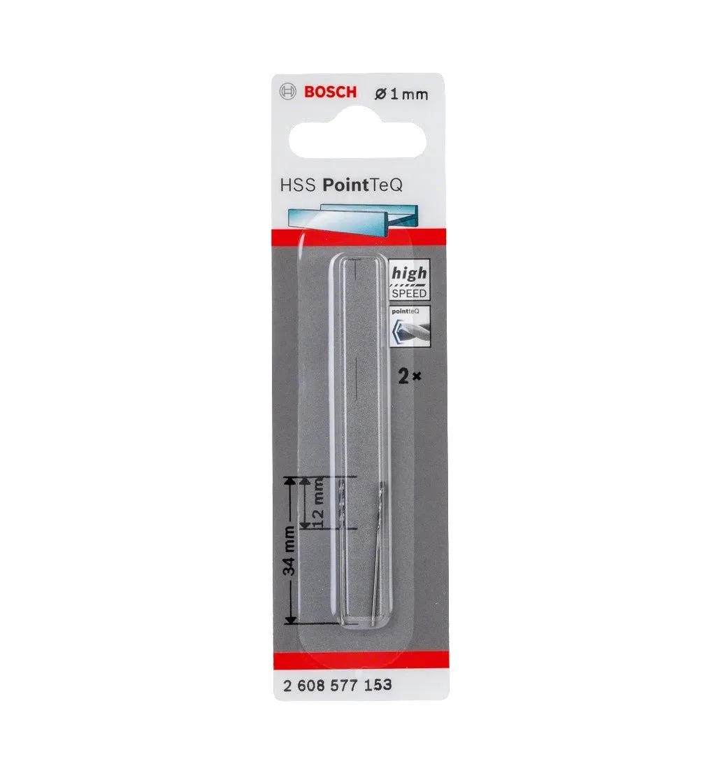 Bosch | Drill Bit HSS PointTeQ 1,0mm 2Pc