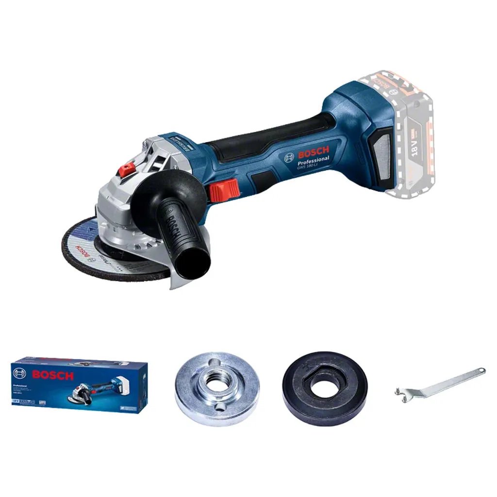 Bosch Professional Cordless Angle Grinder 18V 100mm GWS 180-LI Solo