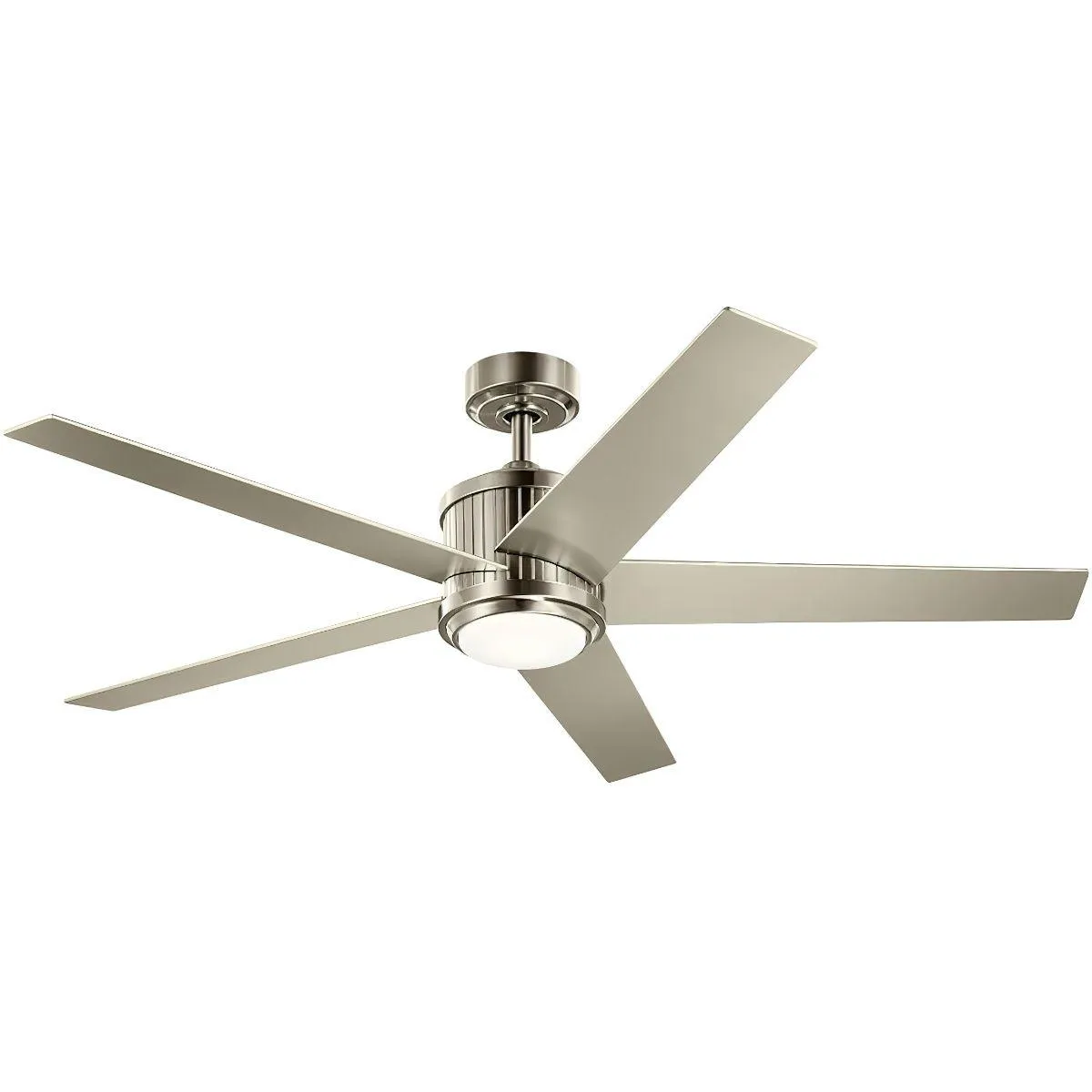 Brahm 56 Inch Brushed Stainless Steel LED Indoor Ceiling Fan with Remote