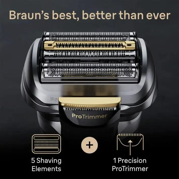 Braun Series 9 Pro  9577cc Wet & Dry Shaver with 6-in-1 SmartCare Center and PowerCase, Silver