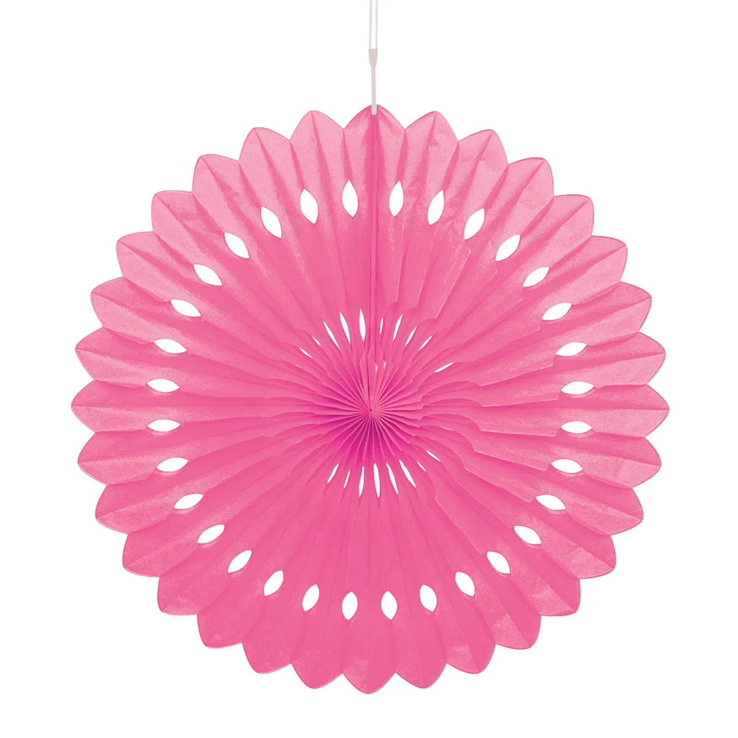 Bright Pink Decorative Fan 40cm