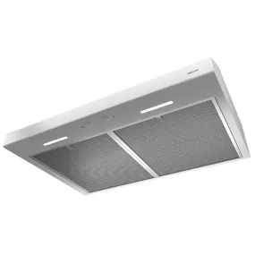 Broan Nutone BCSEK130WW BCSEK1-Series Glacier 30" Convertible Under-Cabinet Range Hood, 250 CFM, White