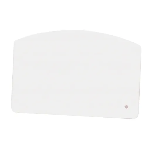 Browne 5.5" x 3.5" Plastic Bowl Scraper, White