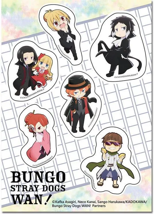 Bungo Stray Dogs Wan! - Group B Sticker Set