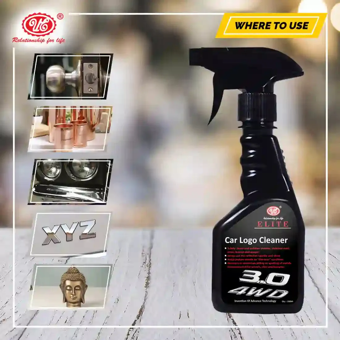 Car Logo Cleaner - Clean Any Metal Part Of Your Vehicle With Logo Cleaner Spray