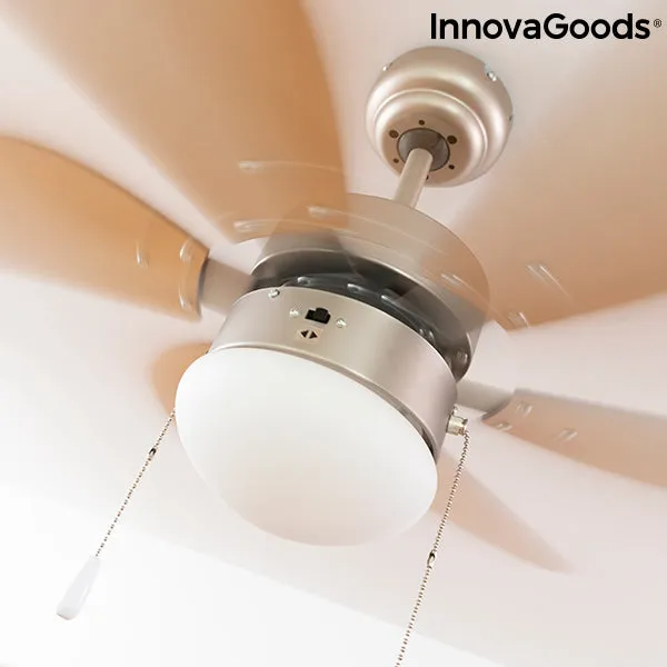 Ceiling Fan with Light InnovaGoods Ø 75 cm 55W