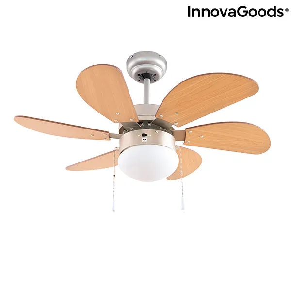 Ceiling Fan with Light InnovaGoods Ø 75 cm 55W