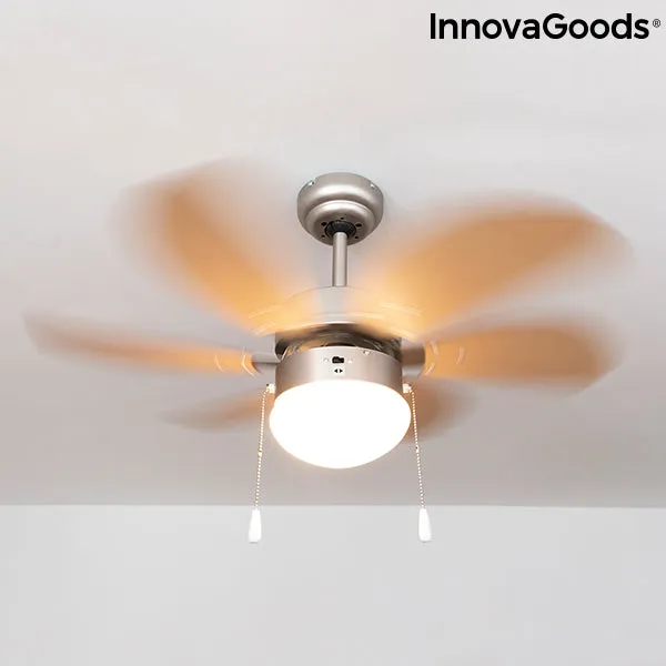 Ceiling Fan with Light InnovaGoods Ø 75 cm 55W