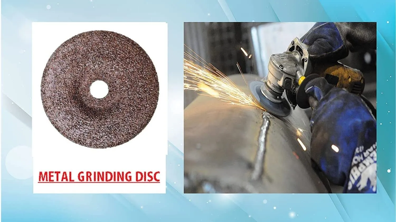 Cheston 4 Inch Grinding Wheel Angle Grinder Disc For Angle Grinder 4mm for Stainless Steel And Steel Grinding, Cast Iron and Sheet Metal (Pack Of 5 Pieces)