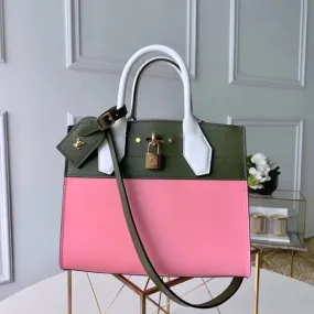 City Steamer Pm Bag In Smooth Calfskin M42188 Pink/green Collection