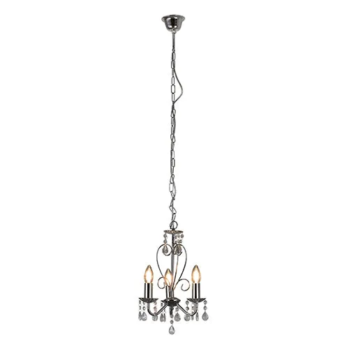 Cleo 3Lt Chandelier 255Mm Chrome