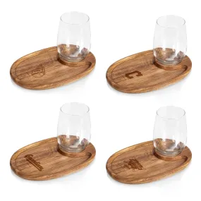 Cleveland Guardians - Wine Appetizer Plate Set Of 4