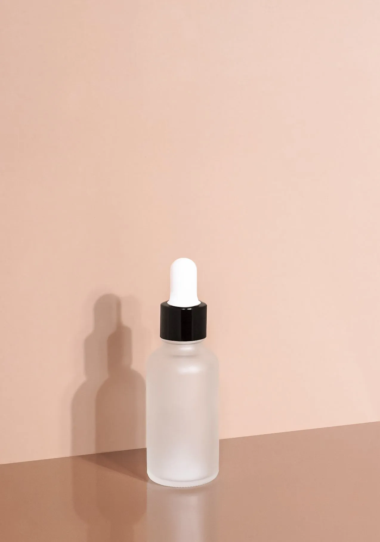 Cole Glass Bottle | Frost | White Rubber Dropper