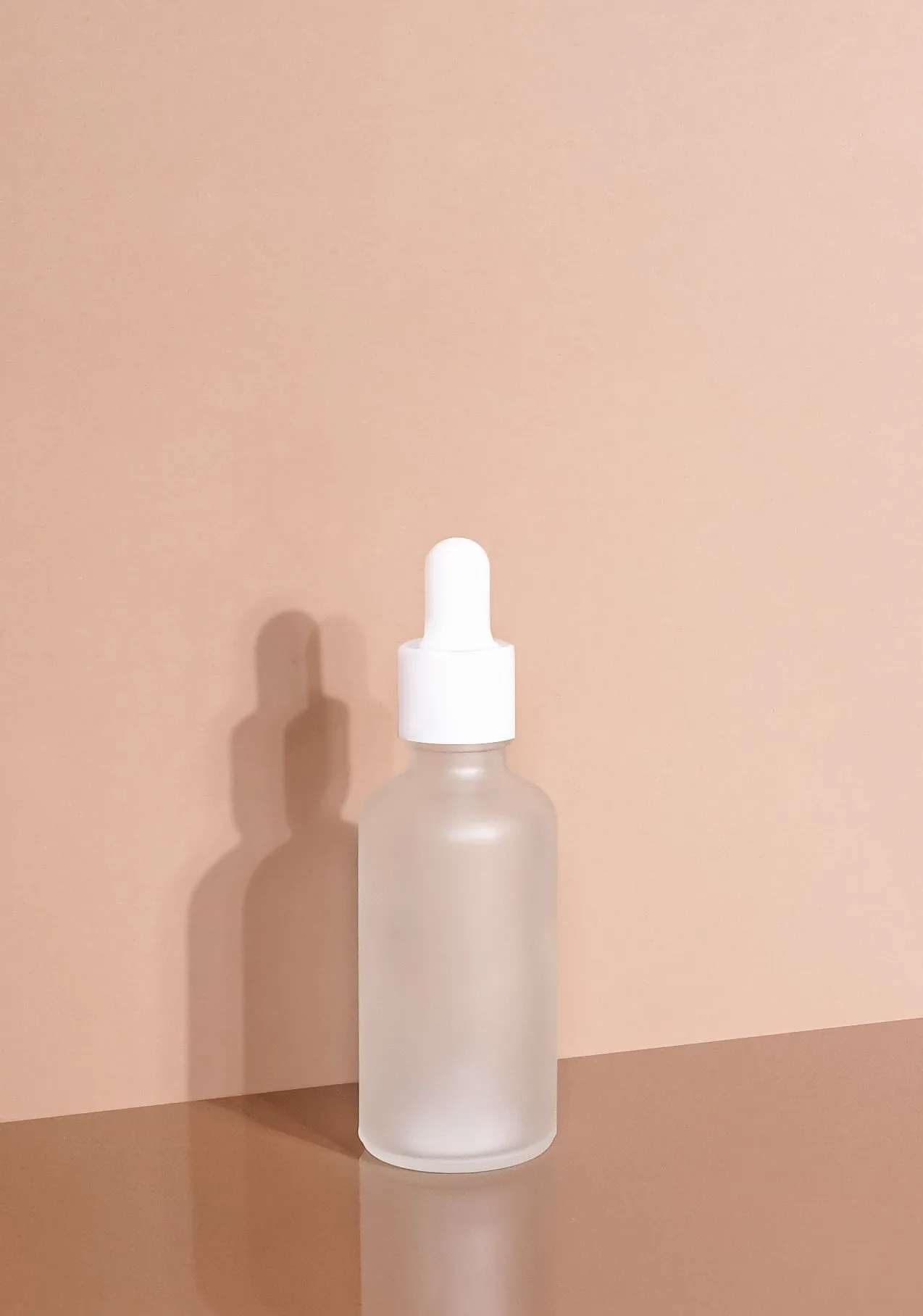 Cole Glass Bottle | Frost | White Rubber Dropper