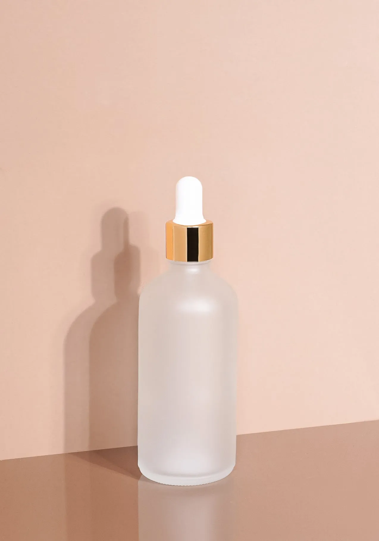 Cole Glass Bottle | Frost | White Rubber Dropper