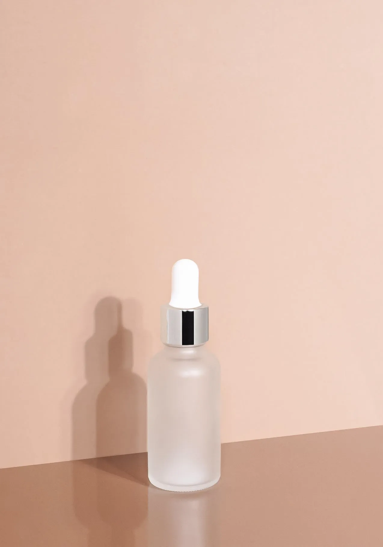 Cole Glass Bottle | Frost | White Rubber Dropper