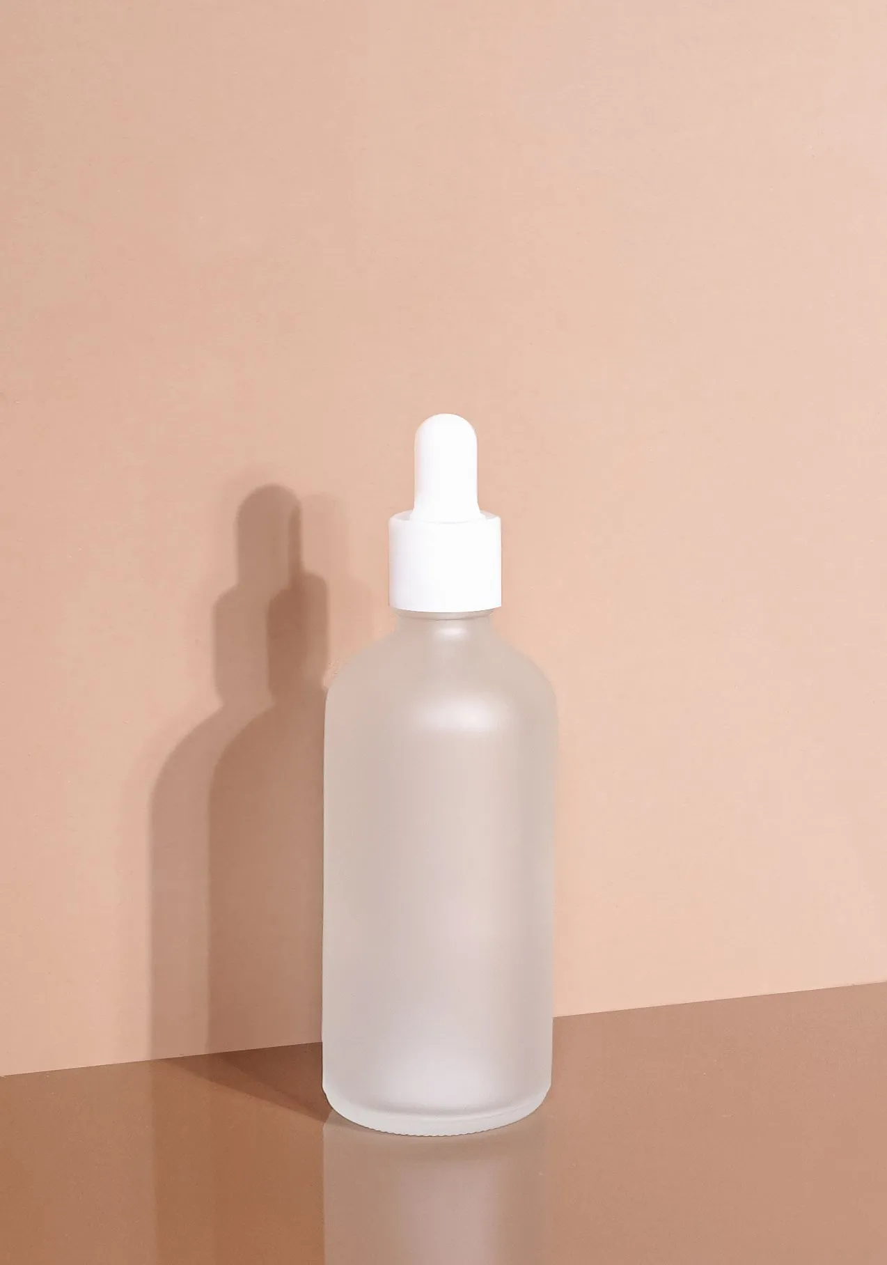 Cole Glass Bottle | Frost | White Rubber Dropper